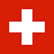 Flagge und Wappen der Schweiz